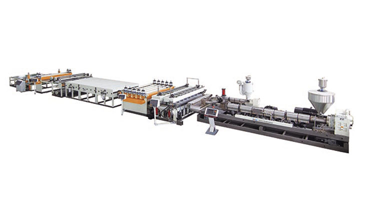 pp hollow sheet extrusion line 1